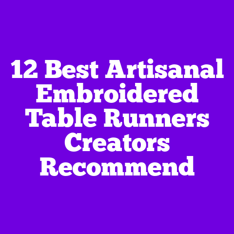 12 Best Artisanal Embroidered Table Runners Creators Recommend
