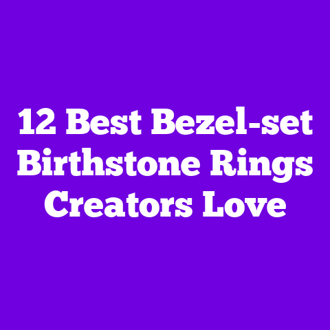 12 Best Bezel-set Birthstone Rings Creators Love