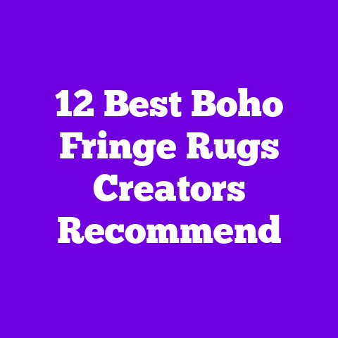 12 Best Boho Fringe Rugs Creators Recommend