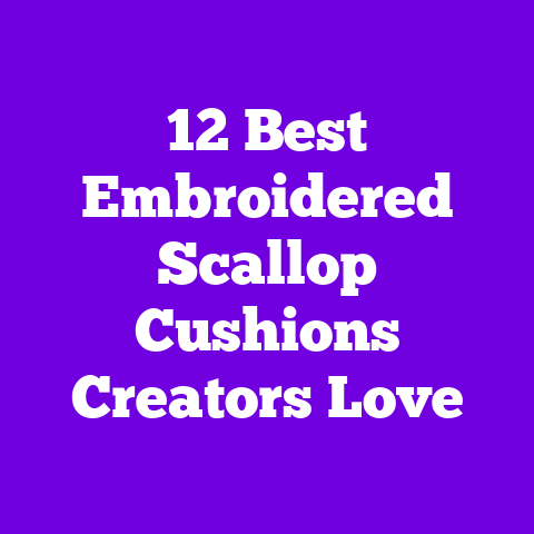12 Best Embroidered Scallop Cushions Creators Love