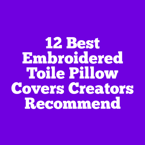 12 Best Embroidered Toile Pillow Covers Creators Recommend