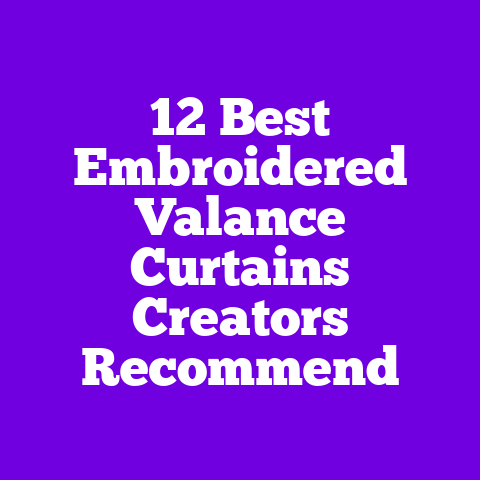 12 Best Embroidered Valance Curtains Creators Recommend