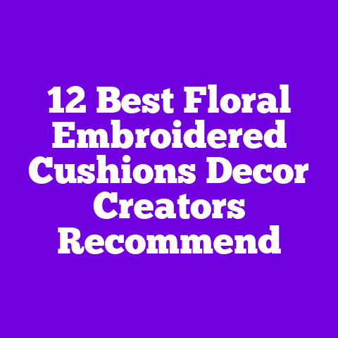 12 Best Floral Embroidered Cushions Decor Creators Recommend