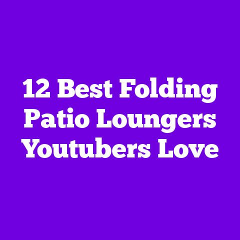 12 Best Folding Patio Loungers Youtubers Love