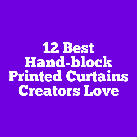 12 Best Hand-block Printed Curtains Creators Love