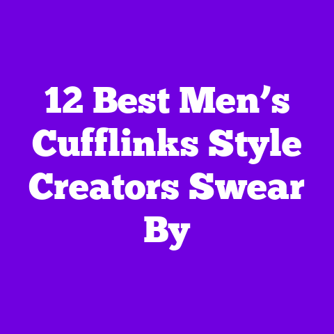 12 Best Men’s Cufflinks Style Creators Swear By