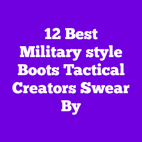 12 Best Military‑style Boots Tactical Creators Swear By