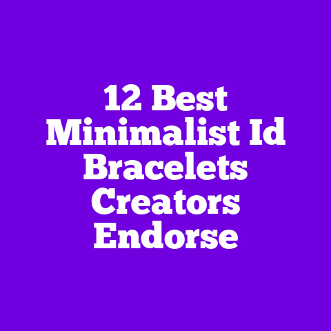 12 Best Minimalist Id Bracelets Creators Endorse