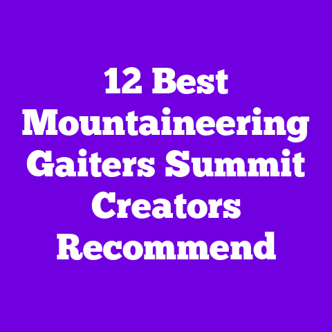 12 Best Mountaineering Gaiters Summit Creators Recommend