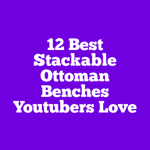 12 Best Stackable Ottoman Benches Youtubers Love
