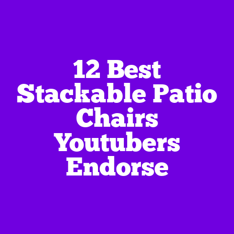 12 Best Stackable Patio Chairs Youtubers Endorse