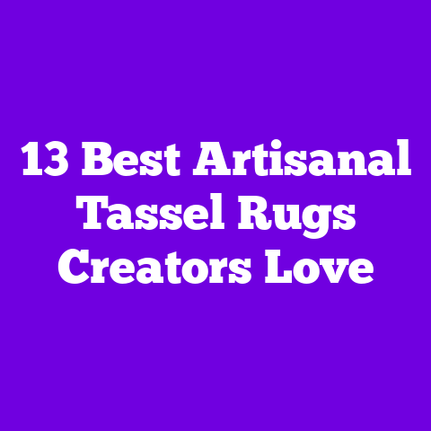 13 Best Artisanal Tassel Rugs Creators Love