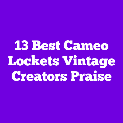 13 Best Cameo Lockets Vintage Creators Praise