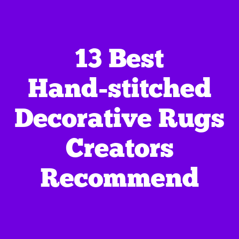 13 Best Hand-stitched Decorative Rugs Creators Recommend