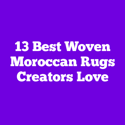13 Best Woven Moroccan Rugs Creators Love