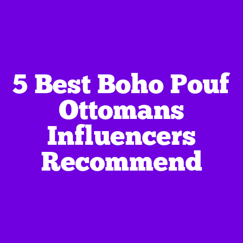 5 Best Boho Pouf Ottomans Influencers Recommend