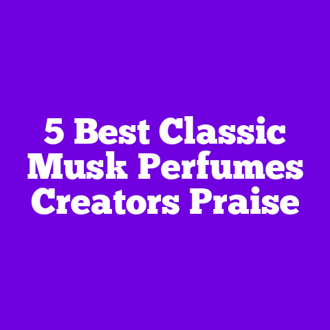 5 Best Classic Musk Perfumes Creators Praise