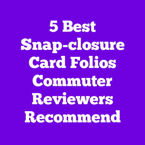 5 Best Snap-closure Card Folios Commuter Reviewers Recommend