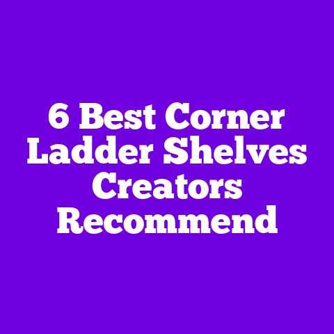 6 Best Corner Ladder Shelves Creators Recommend