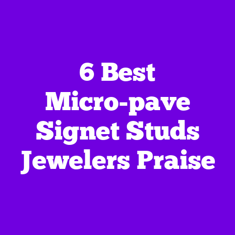 6 Best Micro-pave Signet Studs Jewelers Praise