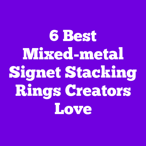 6 Best Mixed-metal Signet Stacking Rings Creators Love