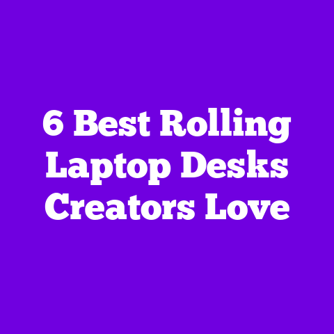 6 Best Rolling Laptop Desks Creators Love