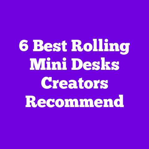 6 Best Rolling Mini Desks Creators Recommend