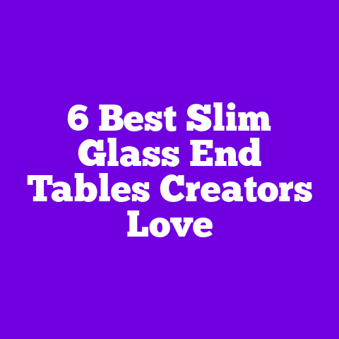 6 Best Slim Glass End Tables Creators Love