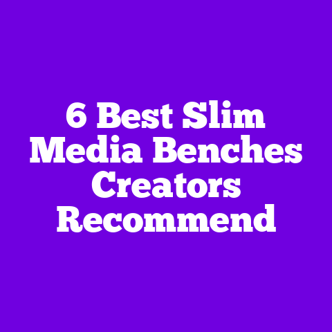 6 Best Slim Media Benches Creators Recommend