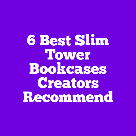 6 Best Slim Tower Bookcases Creators Recommend
