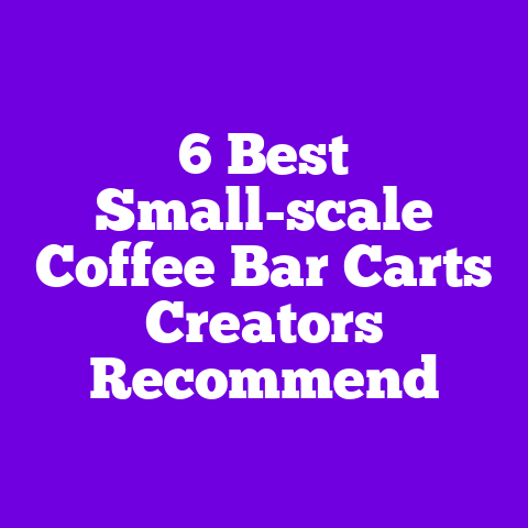 6 Best Small-scale Coffee Bar Carts Creators Recommend