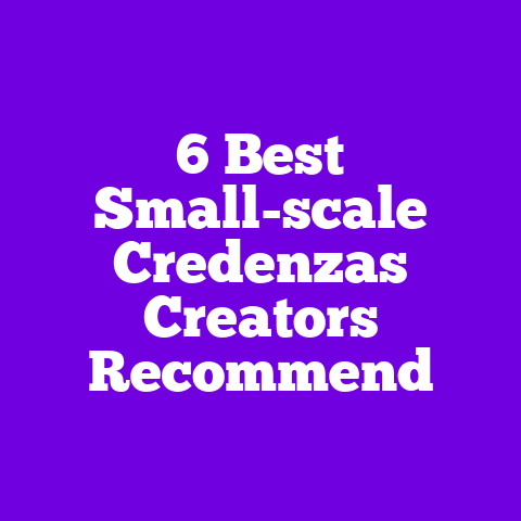 6 Best Small-scale Credenzas Creators Recommend
