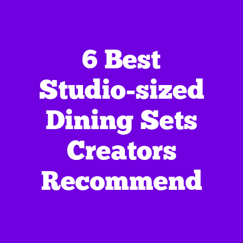 6 Best Studio-sized Dining Sets Creators Recommend