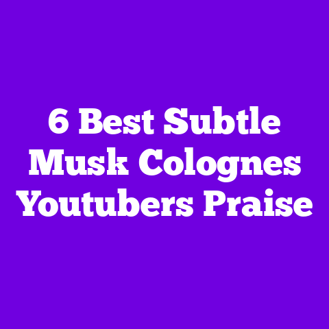 6 Best Subtle Musk Colognes Youtubers Praise