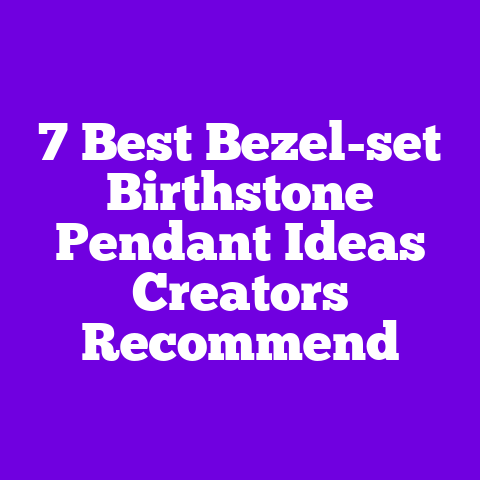 7 Best Bezel-set Birthstone Pendant Ideas Creators Recommend