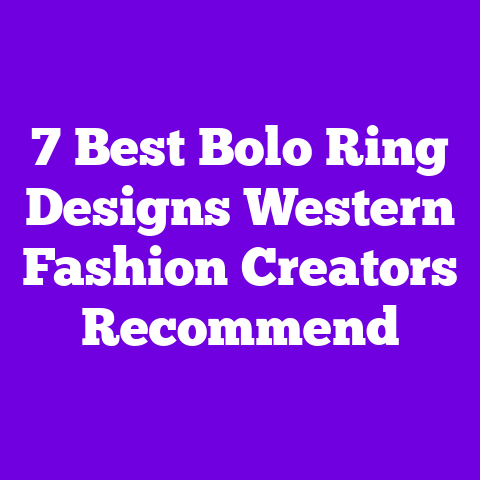 7 Best Bolo Ring Designs Western Fashion Creators Recommend