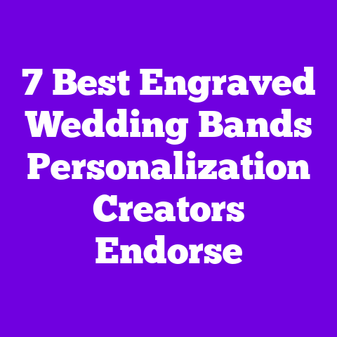 7 Best Engraved Wedding Bands Personalization Creators Endorse