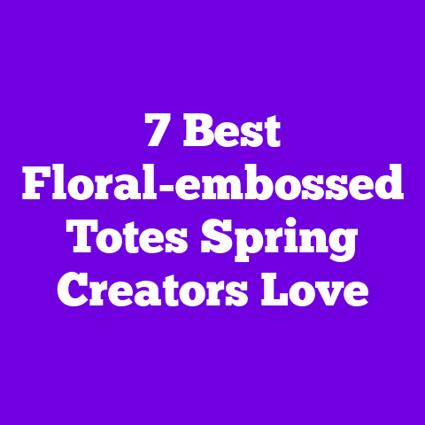 7 Best Floral-embossed Totes Spring Creators Love