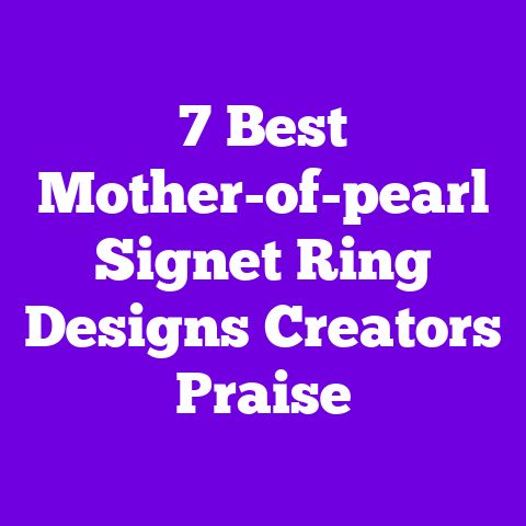 7 Best Mother-of-pearl Signet Ring Designs Creators Praise
