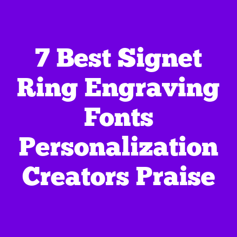 7 Best Signet Ring Engraving Fonts Personalization Creators Praise