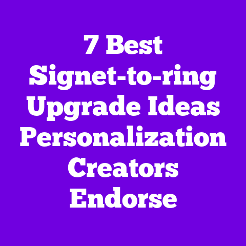 7 Best Signet-to-ring Upgrade Ideas Personalization Creators Endorse