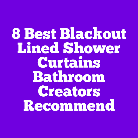 8 Best Blackout Lined Shower Curtains Bathroom Creators Recommend
