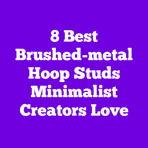 8 Best Brushed-metal Hoop Studs Minimalist Creators Love