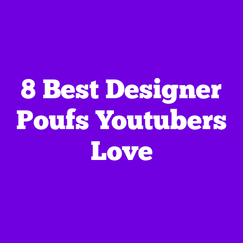 8 Best Designer Poufs Youtubers Love