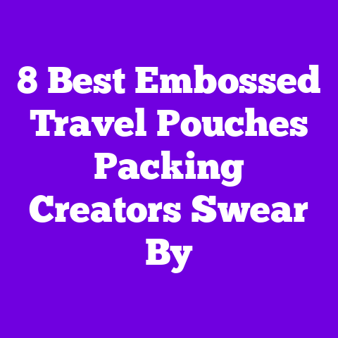 8 Best Embossed Travel Pouches Packing Creators Swear By