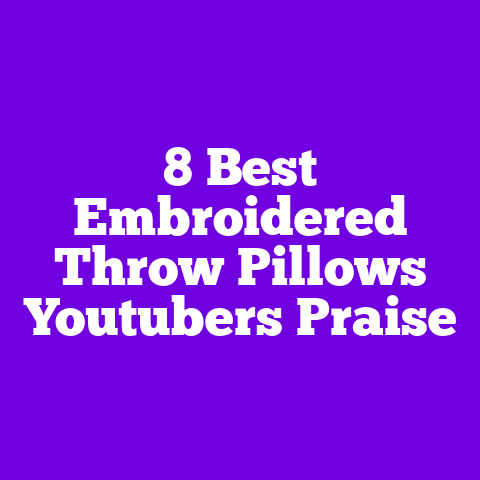 8 Best Embroidered Throw Pillows Youtubers Praise