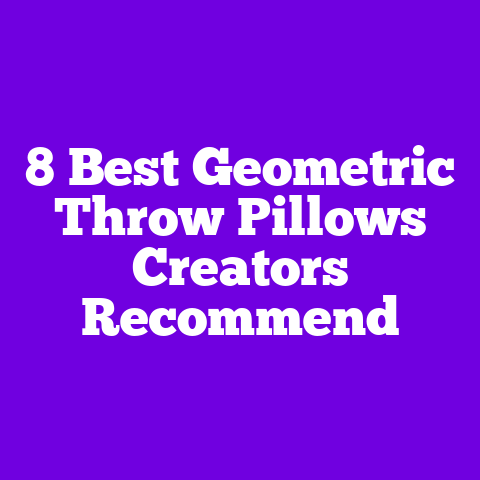 8 Best Geometric Throw Pillows Creators Recommend