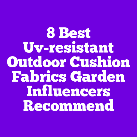 8 Best Uv-resistant Outdoor Cushion Fabrics Garden Influencers Recommend