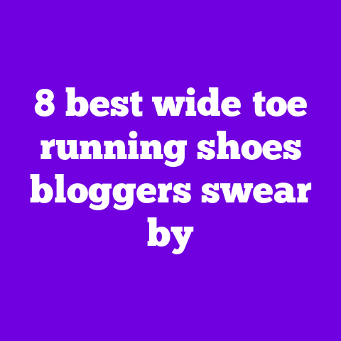 8 best wide‑toe running shoes bloggers swear by