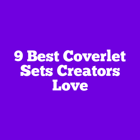 9 Best Coverlet Sets Creators Love
